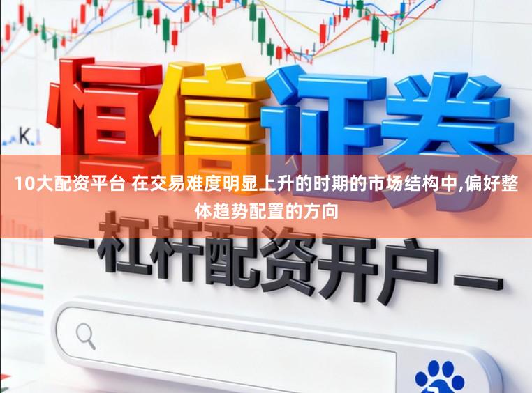 10大配资平台 在交易难度明显上升的时期的市场结构中,偏好整体趋势配置的方向